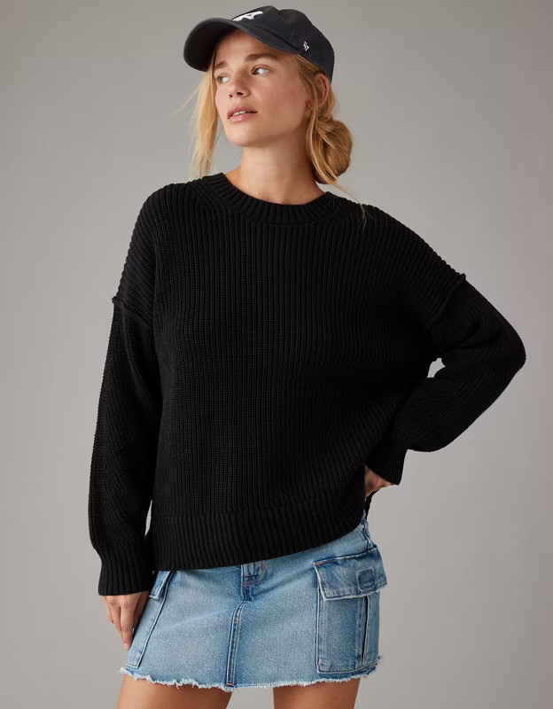 AE Long Weekend Crewneck Sweater | American Eagle Outfitters (US & CA)