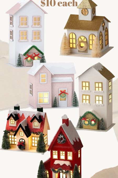 Light up Christmas village houses, target Christmas decor 

#LTKhome #LTKSeasonal #LTKHoliday
