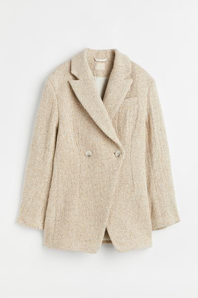 Double-breasted silk-blend blazer | H&M (UK, MY, IN, SG, PH, TW, HK)