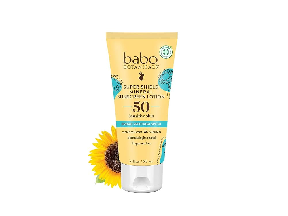 Babo Botanicals Sheer Mineral Sunscreen Lotion SPF 50 - Natural Zinc Oxide - Extra Sensitive Skin... | Amazon (US)