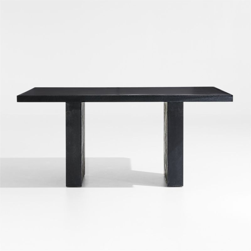 Dunewood Charcoal 65" Dining Table + Reviews | Crate & Barrel | Crate & Barrel