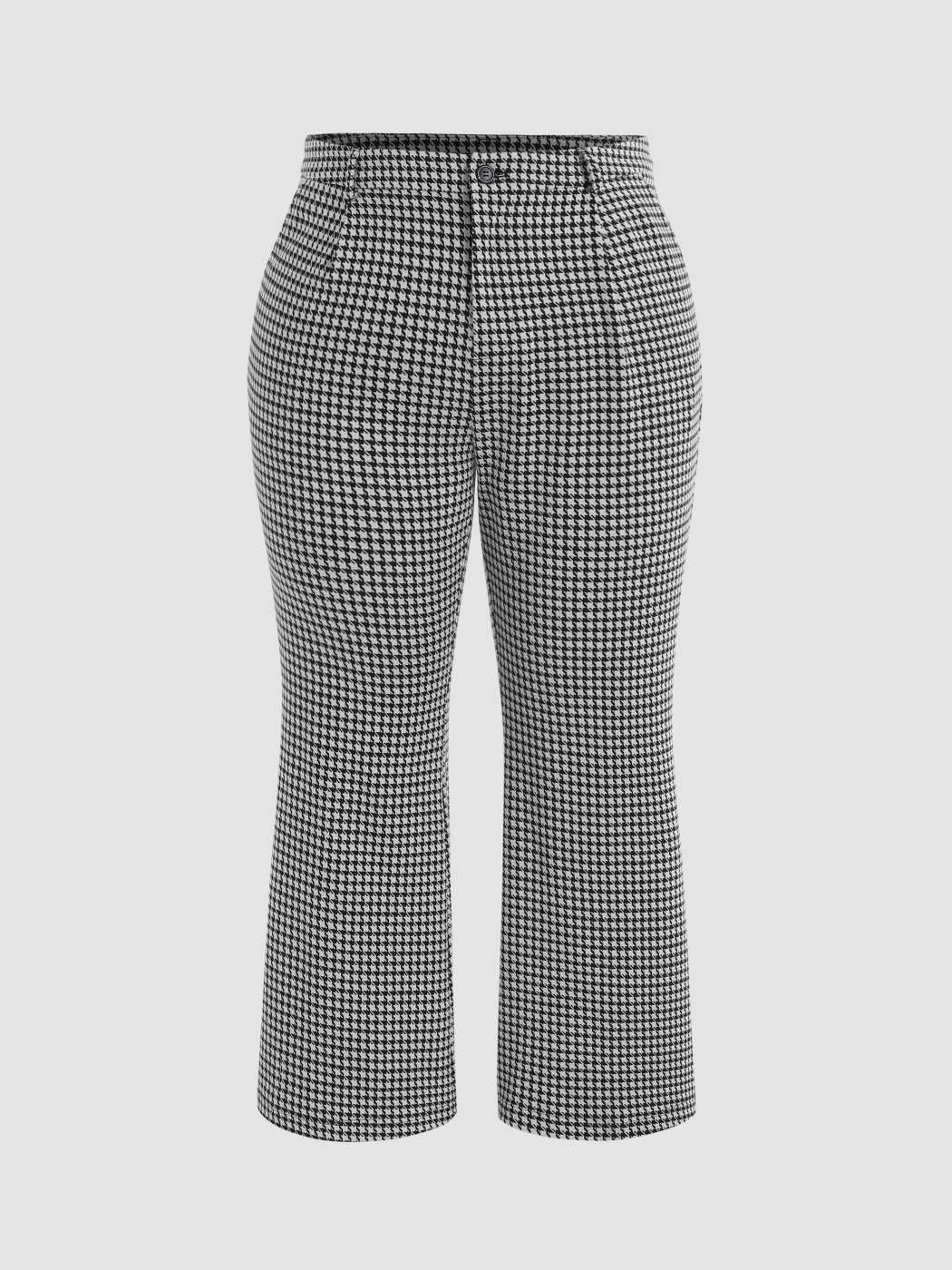 Curve & Plus Lady Houndstooth Trousers | Cider