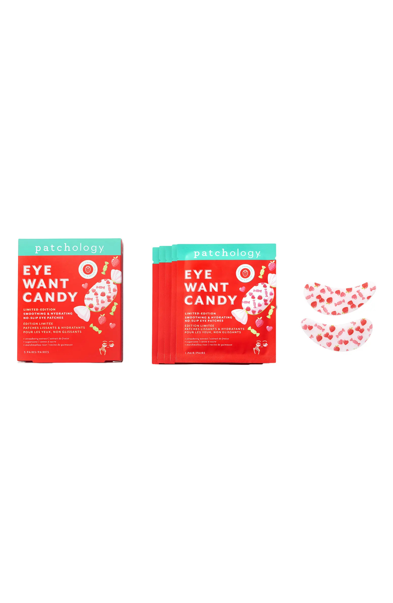 Eye Want Candy 5-Pack Smoothing & Hydrating No-Slip Eye Patches | Nordstrom