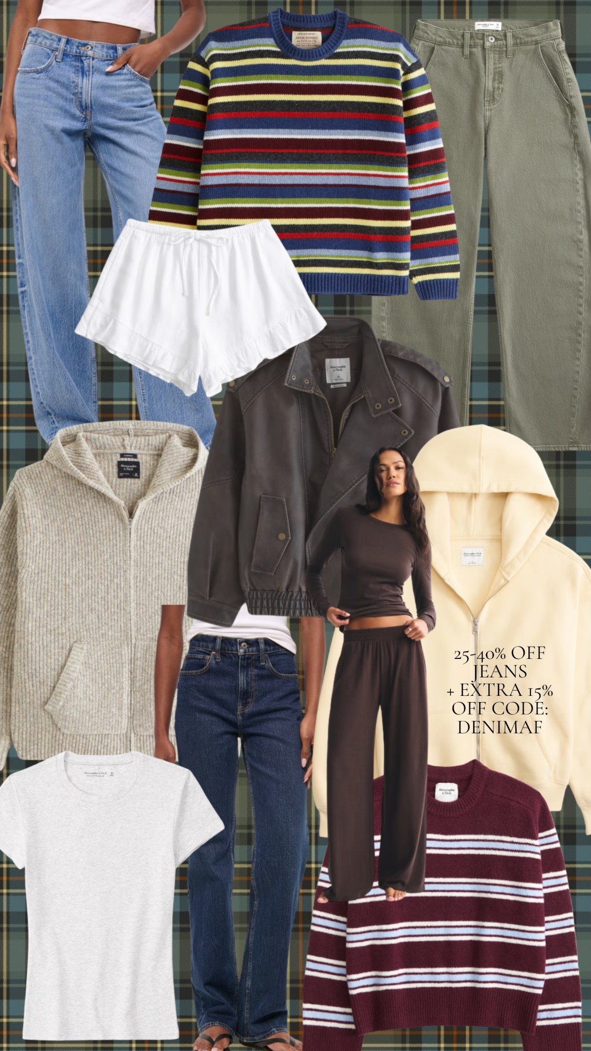 Code: DENIMAF for extra 15% off the denim and clothes sale at Abercrombie! Love the low rise jeans lately & these tshirts are the perfect basic layer I wear under everything! 

#abercrombiesale #basics #springstyle #lowrisejeans

#LTKSaleAlert