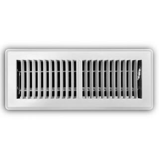 Everbilt 4 in. x 12 in. Floor Register, White E150MW04X12 - The Home Depot | The Home Depot