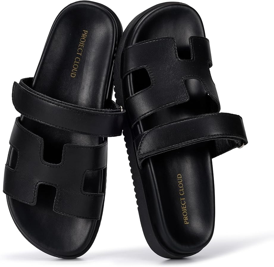 Project Cloud 100% Genuine Leather Sandals for Women Footwear - Stylish Womens Sandals with Plush... | Amazon (US)