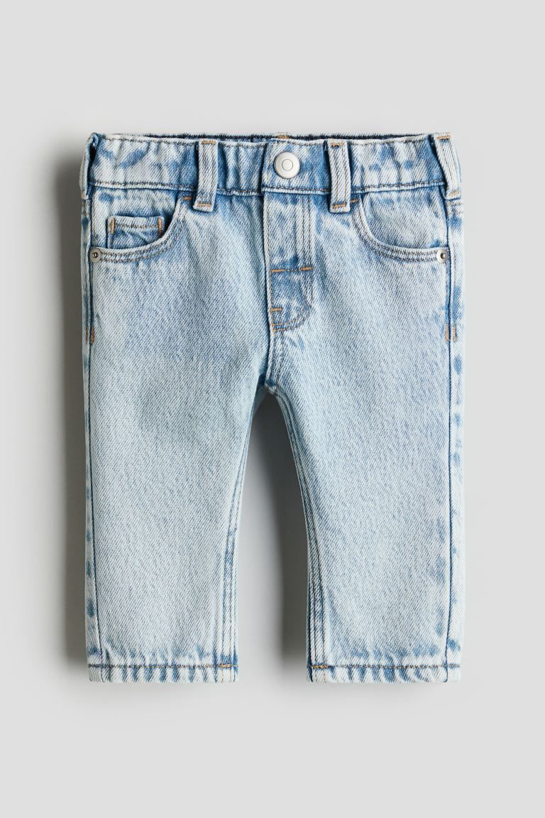 Cotton-blend Jeans - Light denim blue - Kids | H&M US | H&M (US + CA)