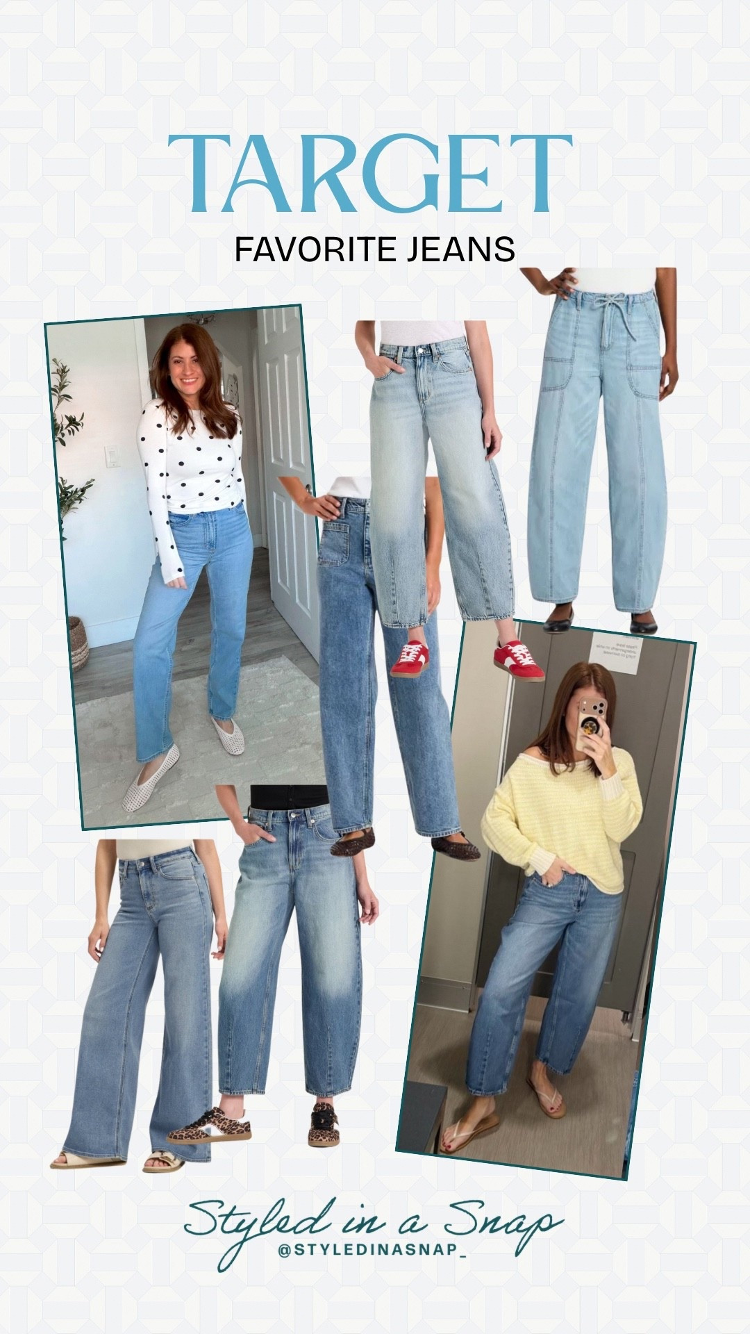 Target has all the jeans in all the trending styles and washes at affordable prices and I am loving so many of these. I wear the barrel leg jeans all the time and these straight leg jeans have become one of my go-tos lately. These jeans hit the mark without breaking the bank and I am loving it. 
Affordable denim, spring jeans


#LTKOver40 #LTKmomlife #LTKSeasonal