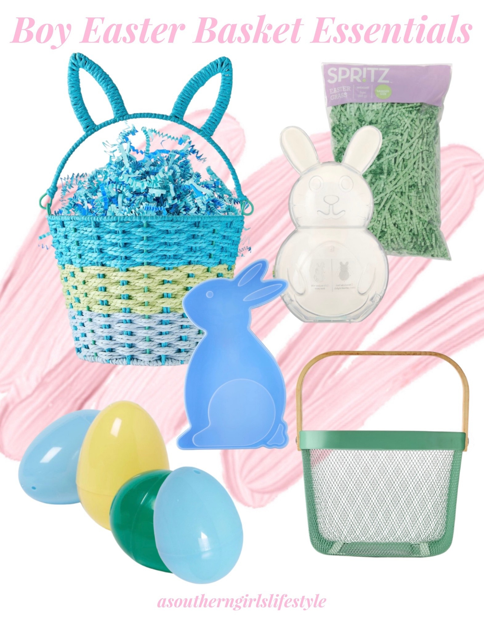 Boy Easter Basket Essentials - everything works together whether you go with the Multi Bunny Ear or Mesh Basket  

Blue and Green Round Bunny Ear Handle Paper Basket, Blue Paper Grass, Clear Bunny Container, Green Crinkle Grass, Blue Bunny Container, Fillable Easter Eggs & Green Mesh Easter Basket

Easter Basket Ideas. Easter Gifts

#LTKKids #LTKmomlife #LTKSeasonal