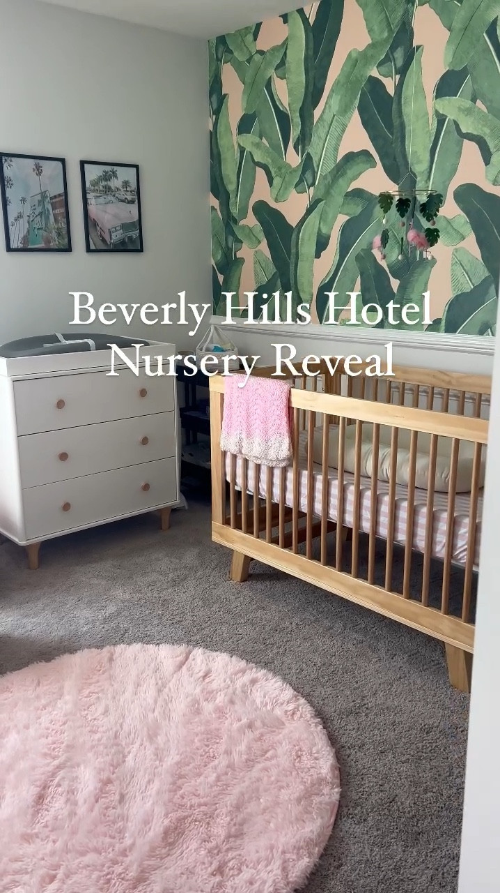 Completely obsessed with how Nora’s Beverly Hills Hotel Themed Nursery turned out! 😍 I’ve linked everything below! If it’s not linked, it probably came from IKEA! 

#LTKHome #LTKBaby #LTKVideo
