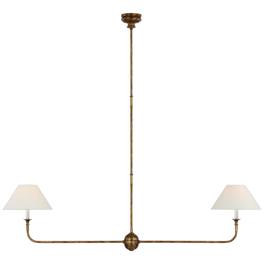 Piaf Large Two Light Linear Pendant | Visual Comfort