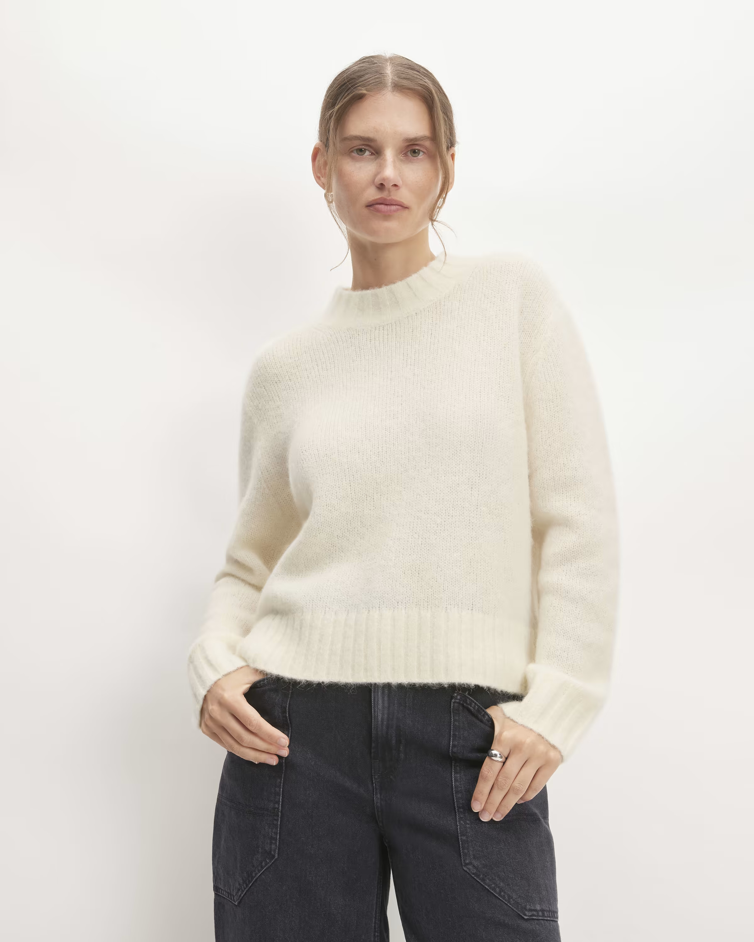 The Alpaca Cropped Crewneck Sweater | Everlane