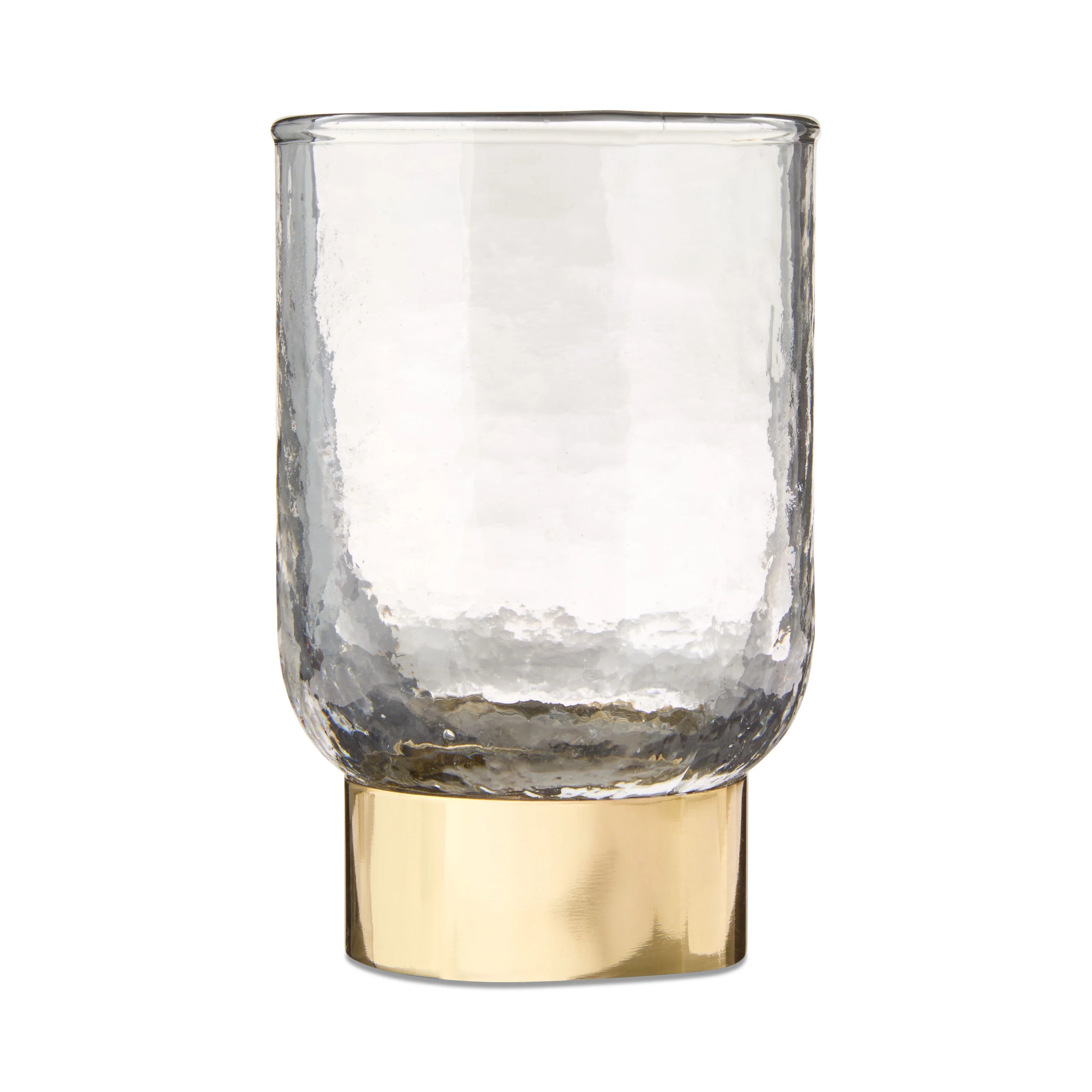 Hammered Glass with Gold Base Christmas Decoration, 5.5", by My Texas House | Walmart (US)