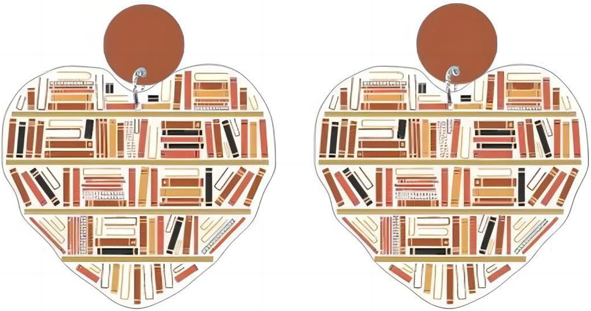 Fun Acrylic Book Earrings for Women, Bookshelf Bookcase Dangle Earring, Cat Book Earring Earrings... | Amazon (US)