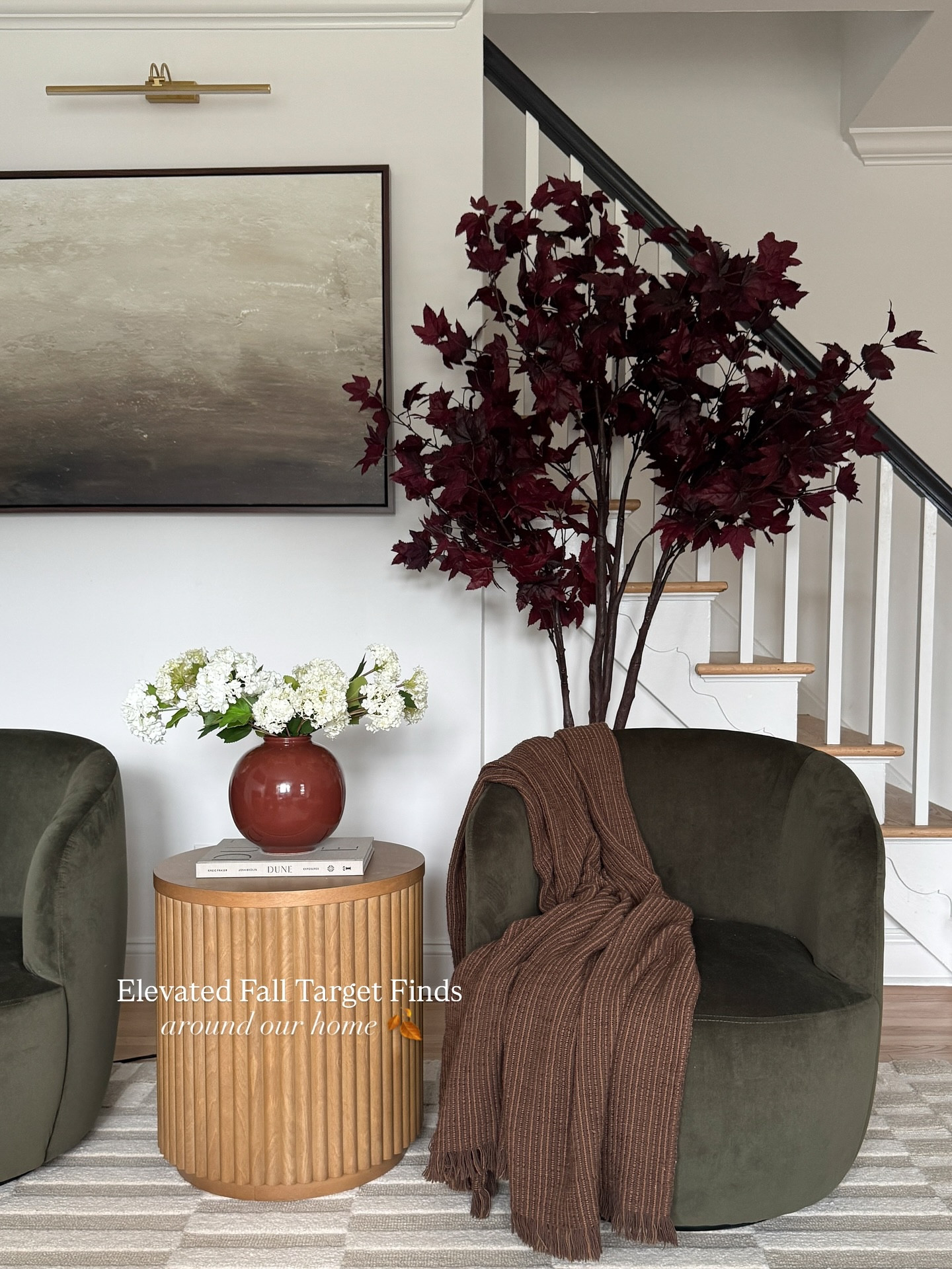 I’ve been slowly adding @target finds around our home and I’m obsessed with how it feels for fall. 🍂 My newest addition is this gorgeous fall maple tree (on sale under $145 🙌). Loving the upholstered bench, cozy faux stems, and a few kitchen finds that make everyday feel elevated but still budget-friendly. 🤎

▫️Comment SHOP for links to my Target fall favorites while they’re still on sale. 🍁

#targetfinds #targetstyle #falldecor #cozyhome #modernorganic #fallvibes #homeinspo