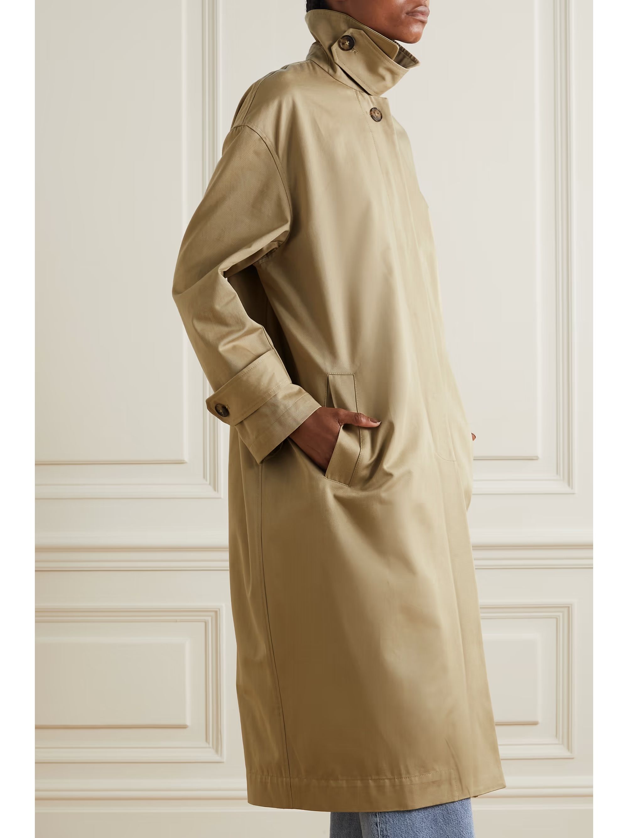 Oversized organic cotton-gabardine trench coat | NET-A-PORTER (US)
