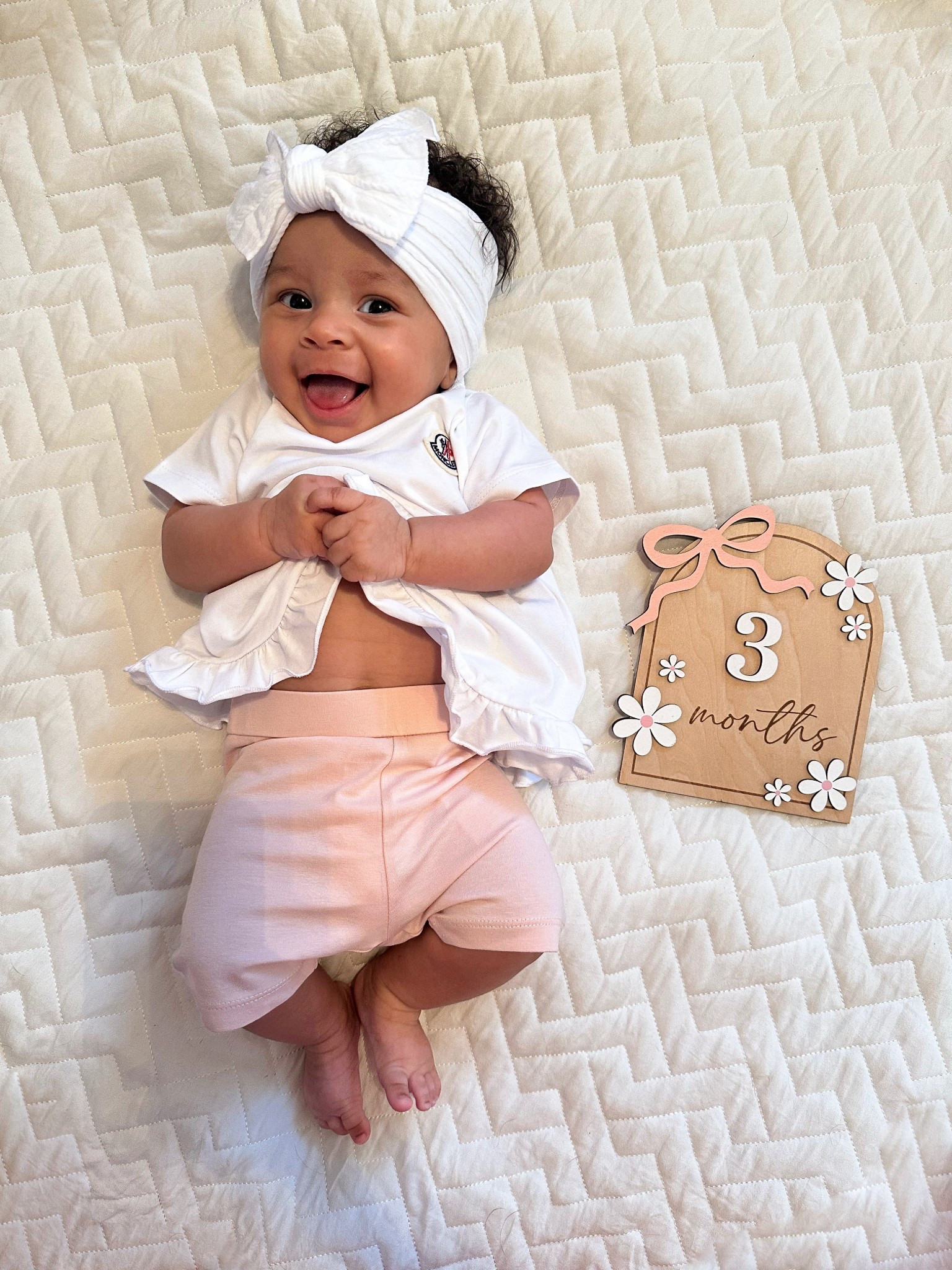 Over 3 months of Miss smiley Wylie 🎀🩰

#3monthold #babygirlstyle #babygirlfashion #babygirlclothes #moncler #babygirloutfit #ltkbaby #amazonbaby #ltkbump #ltkkids #monclerkids 

#LTKBaby #LTKBump #LTKKids