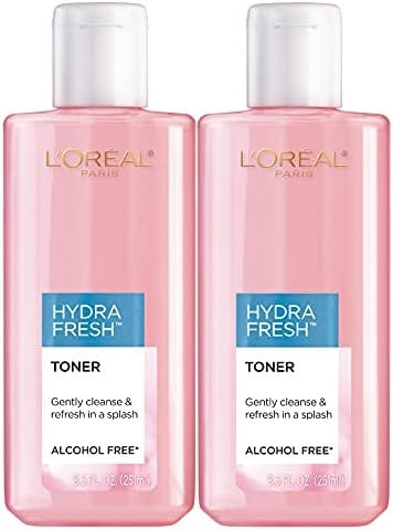 L'Oreal Paris Skincare HydraFresh Toner Face Toner, Alcohol Free Toner with Pro-Vitamin B5 for a ... | Amazon (US)