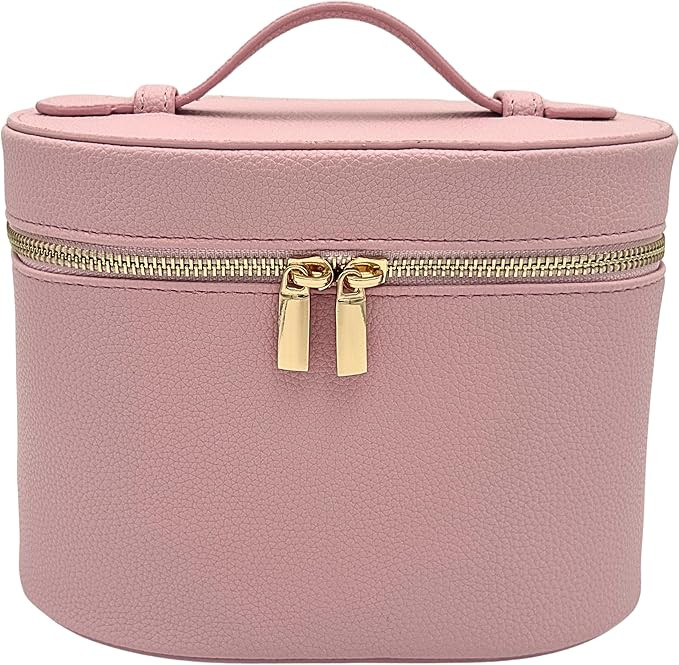 JAZD Vanity Case Makeup Bag with Removable Organizer Divider, Travel Toiletry Cosmetic Organizer ... | Amazon (US)