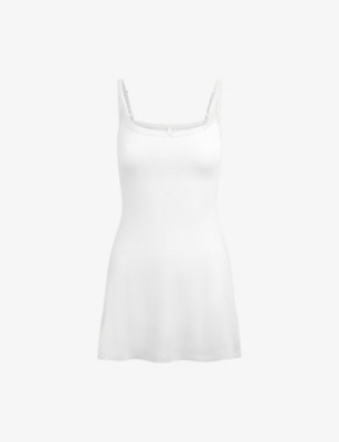 Drop Needle Stretch-Cotton Mini Dress | Selfridges