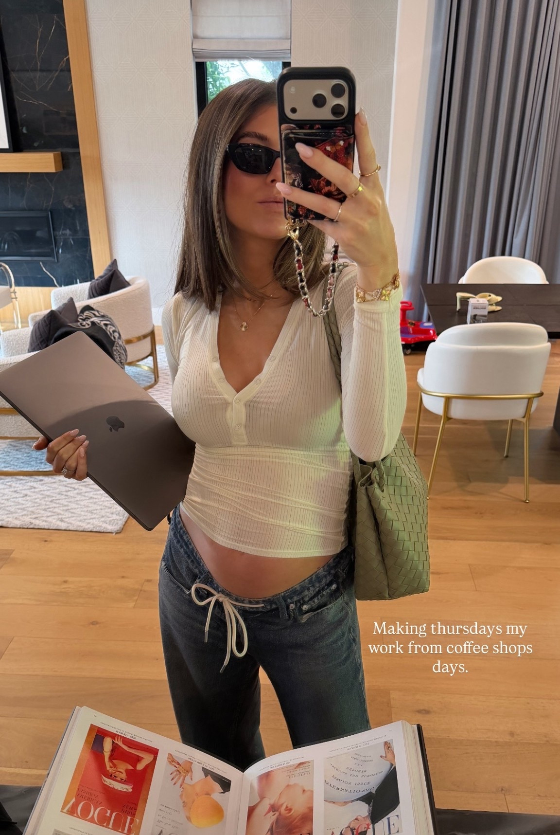 New favorite casual mom outfit (showcasing the belly. Top size small, pants size small! 

#LTKootd #LTKmomlife #LTKgrwm