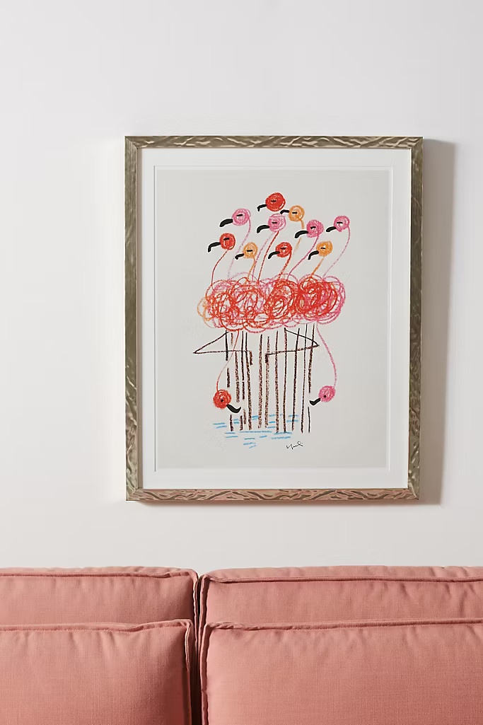 Flamingo Bouquet Wall Art | Anthropologie (US)