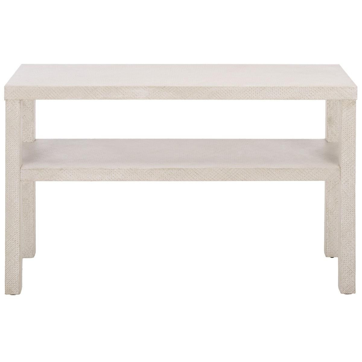 Apis Large 2 Shelf Console Table - CNS6611 - White - Safavieh | Target