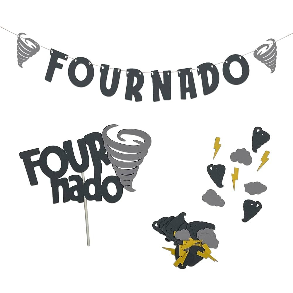 Fournado Birthday Decor, 13 piece Party Bundle - Fournado Birthday Decorations, Fournado Birthday... | Amazon (US)