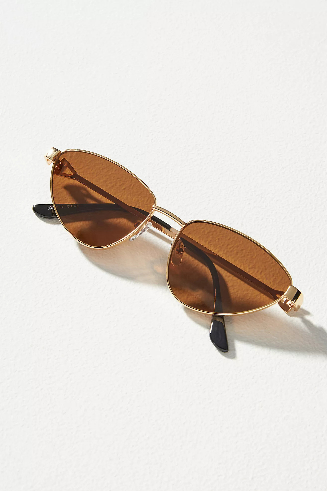 Breezy Cat-Eye Aviator Sunglasses | Anthropologie (US)