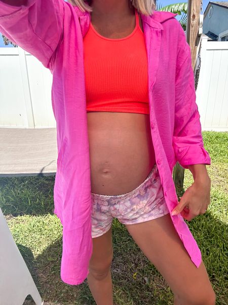 FP Movement X Hatch maternity shorts + tank— size small! Amazon coverup size medium 

#LTKbump #LTKunder100 #LTKstyletip