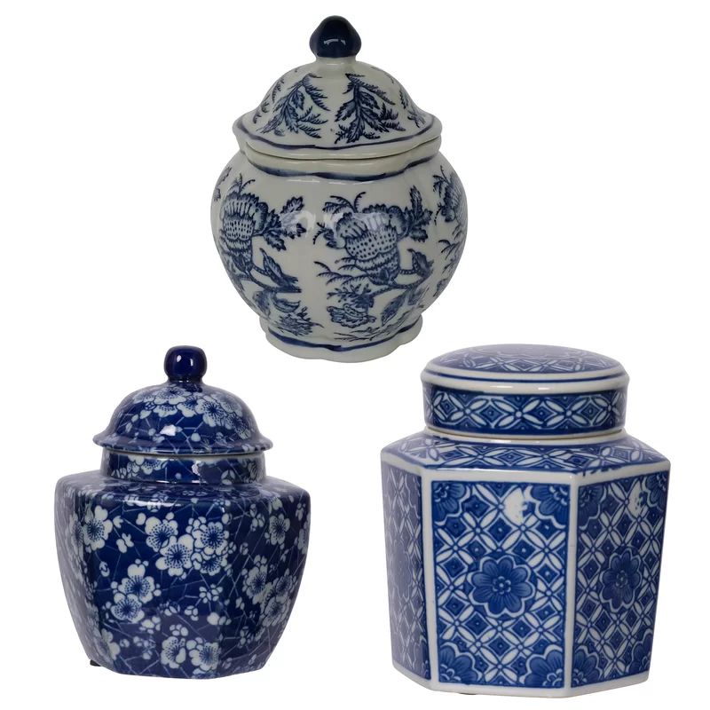 Waterhouse Blue Ceramic Jar | Wayfair North America