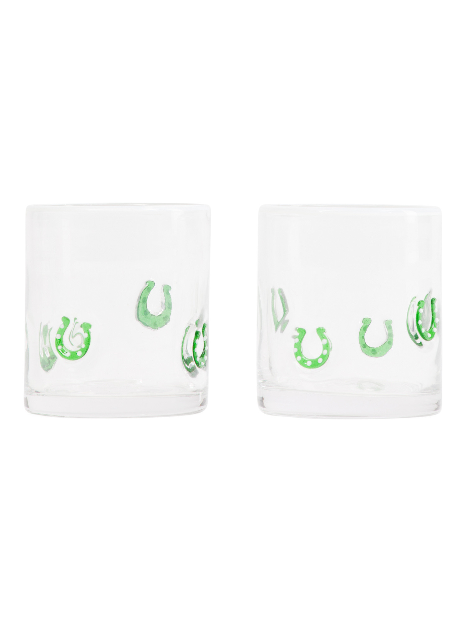 Set Of 2 Horshoe Double-old Fashioned Glasses | TJ Maxx