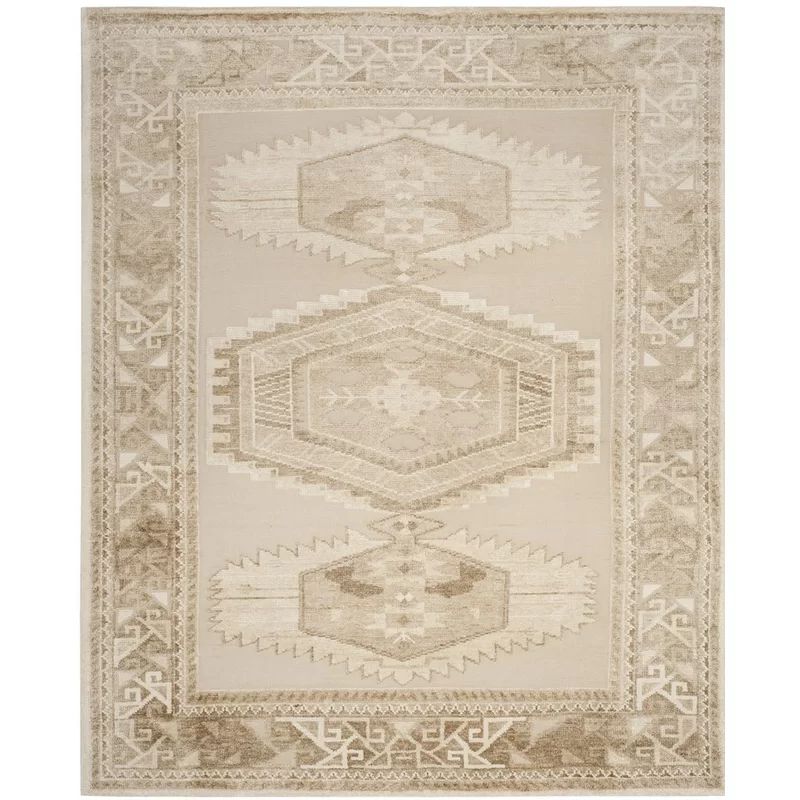 Shamima Handmade Hand-Knotted Beige Rug | Wayfair North America