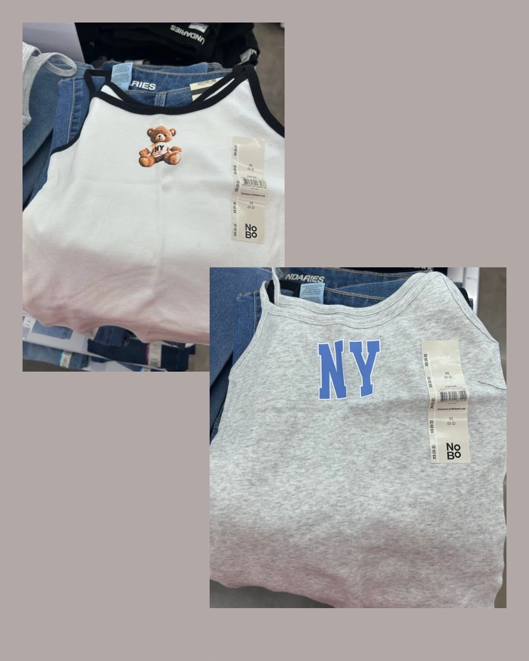found the cutest tanks at Walmart - there’s so many prints but these 2 came home with me. i ended up getting a small. 