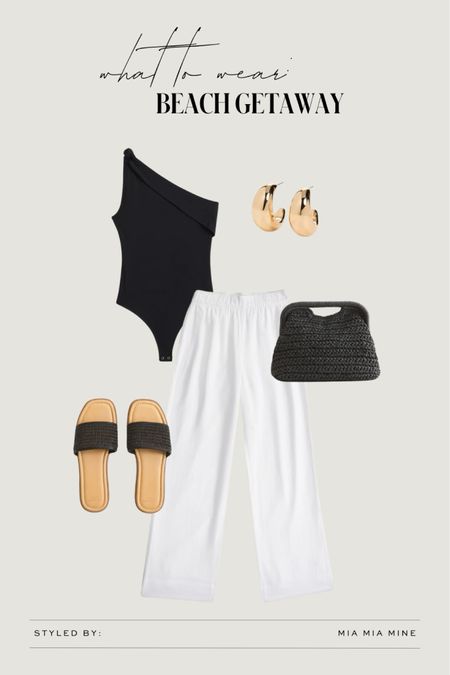 Abercrombie vacation outfit / beach outfit 
Abercrombie one shoulder bodysuit 
Abercrombie white linen pants 
Abercrombie slide sandals 



#LTKfindsunder50 #LTKfindsunder100 #LTKtravel