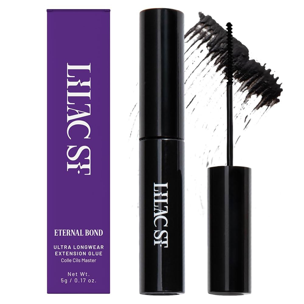 Lilac St - Eternal Bond (Black) - Lash Cluster Glue - Quick Dry Formula - Mini Mascara Wand Appli... | Amazon (US)