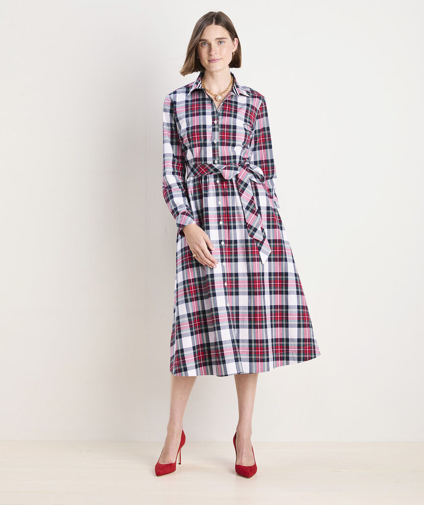 Poplin Midi Shirtdress | vineyard vines