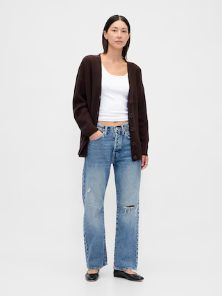 CashSoft Oversized Cardigan Sweater | Gap (CA)