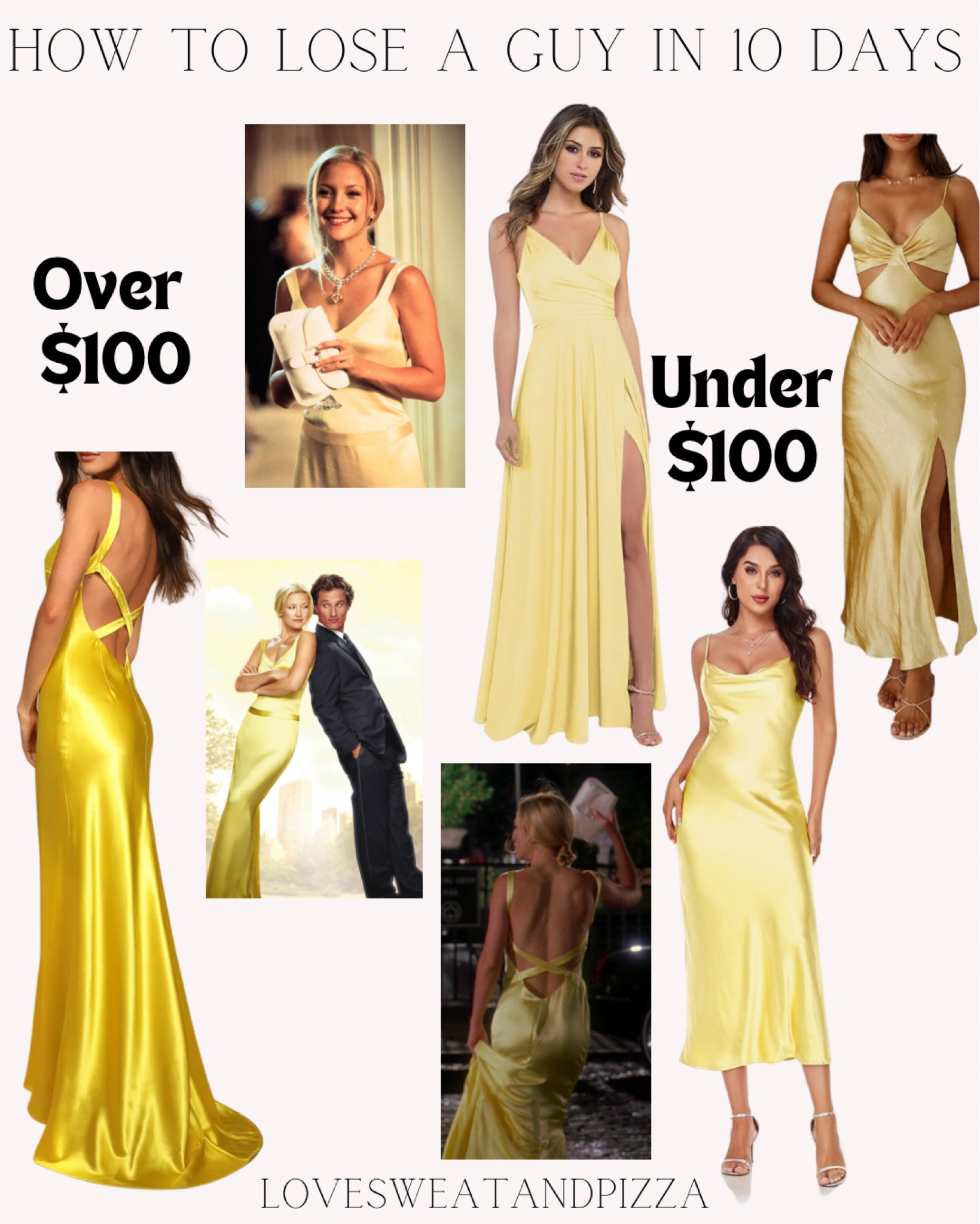 The yellow dress from How to lose a Guy in 10 days. Iconic yellow dress. Yellow formal long dress. Bridesmaid dress. Wedding guest dress. Open back dress. Cutout dress. Kate Hudson dress. 

#LTKParties #LTKStyleTip #LTKWedding
