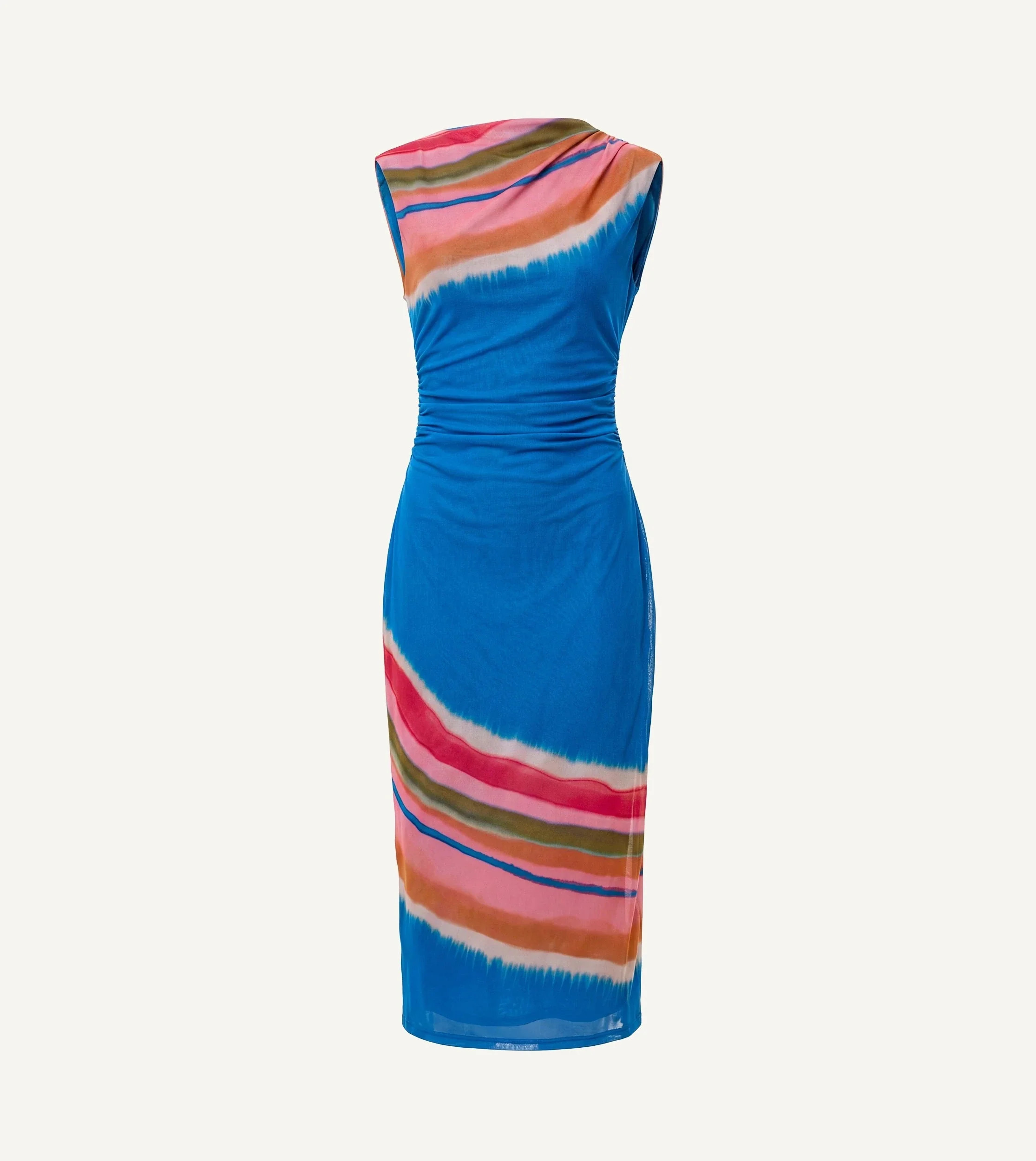 Carrie Midi Dress | Watercolor Stripe | Cleobella
