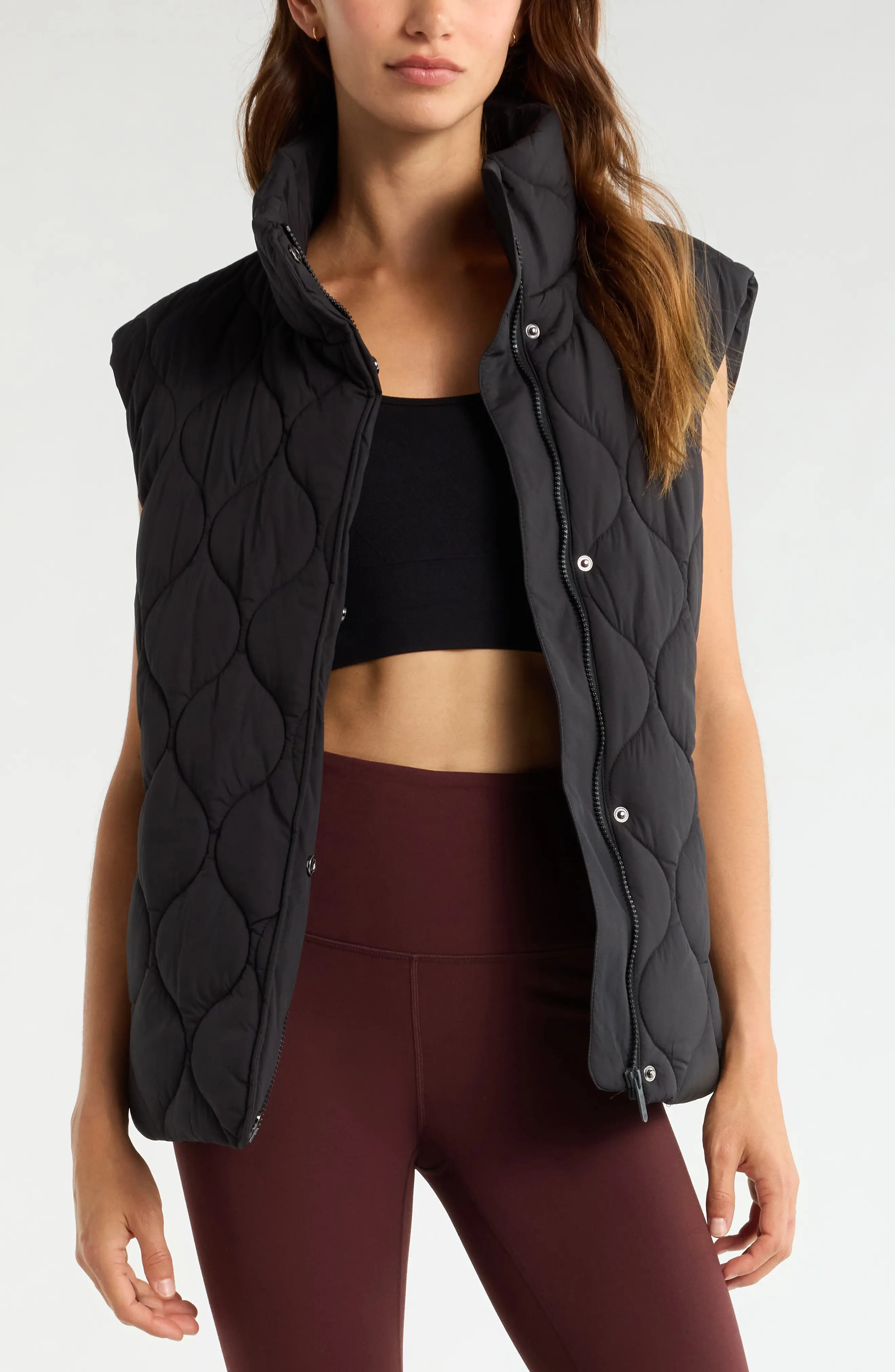 Skyline Belted Puffer Vest (Women) | Nordstrom | Nordstrom