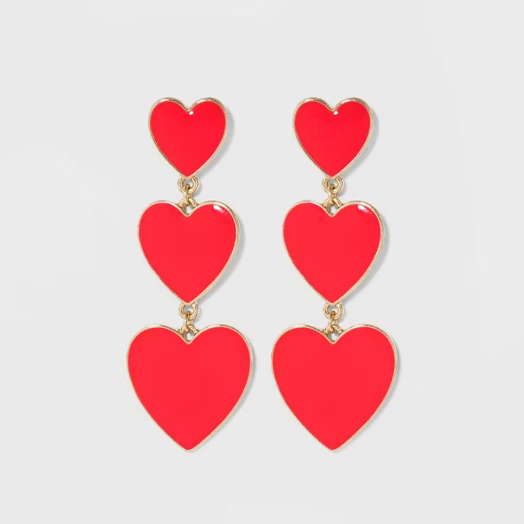 SUGARFIX by Baublebar Graduating Heart Drop Earrings | Target