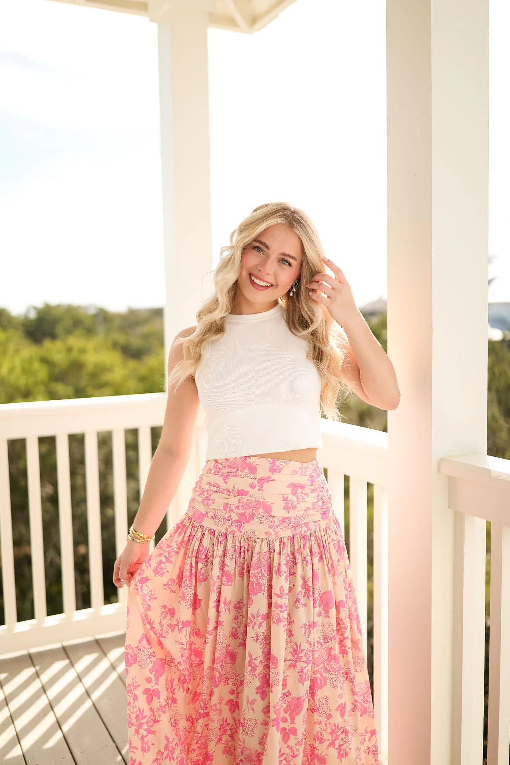 Cora Maxi Skirt - Blush Pink | cocolillys