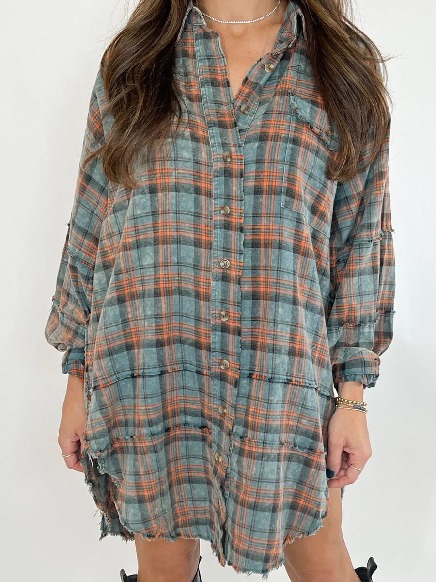 Stone Cliff Plaid Tunic | Vintage Teal | RESTOCK! | Talulah