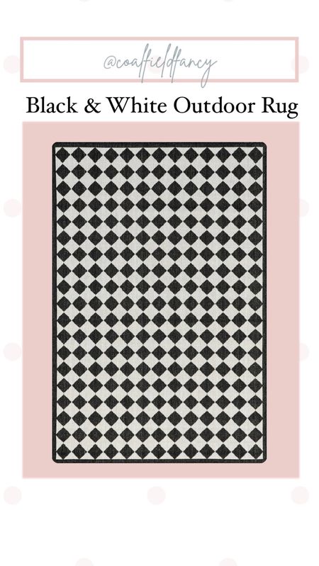 Patio rug
Outdoor rug
Black & white checked rug


#LTKhome #LTKfindsunder100