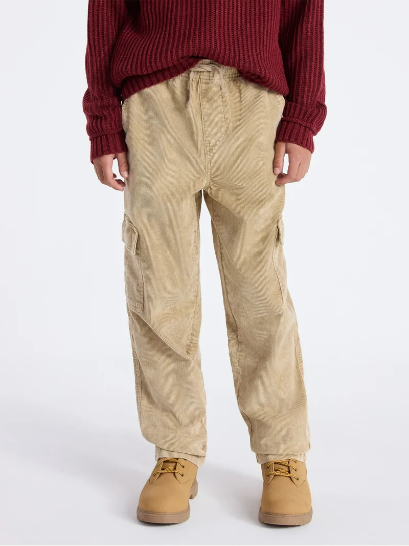 Weekend Academy Boys Corduroy Cargo Pants, Sizes 4-18 | Walmart (US)
