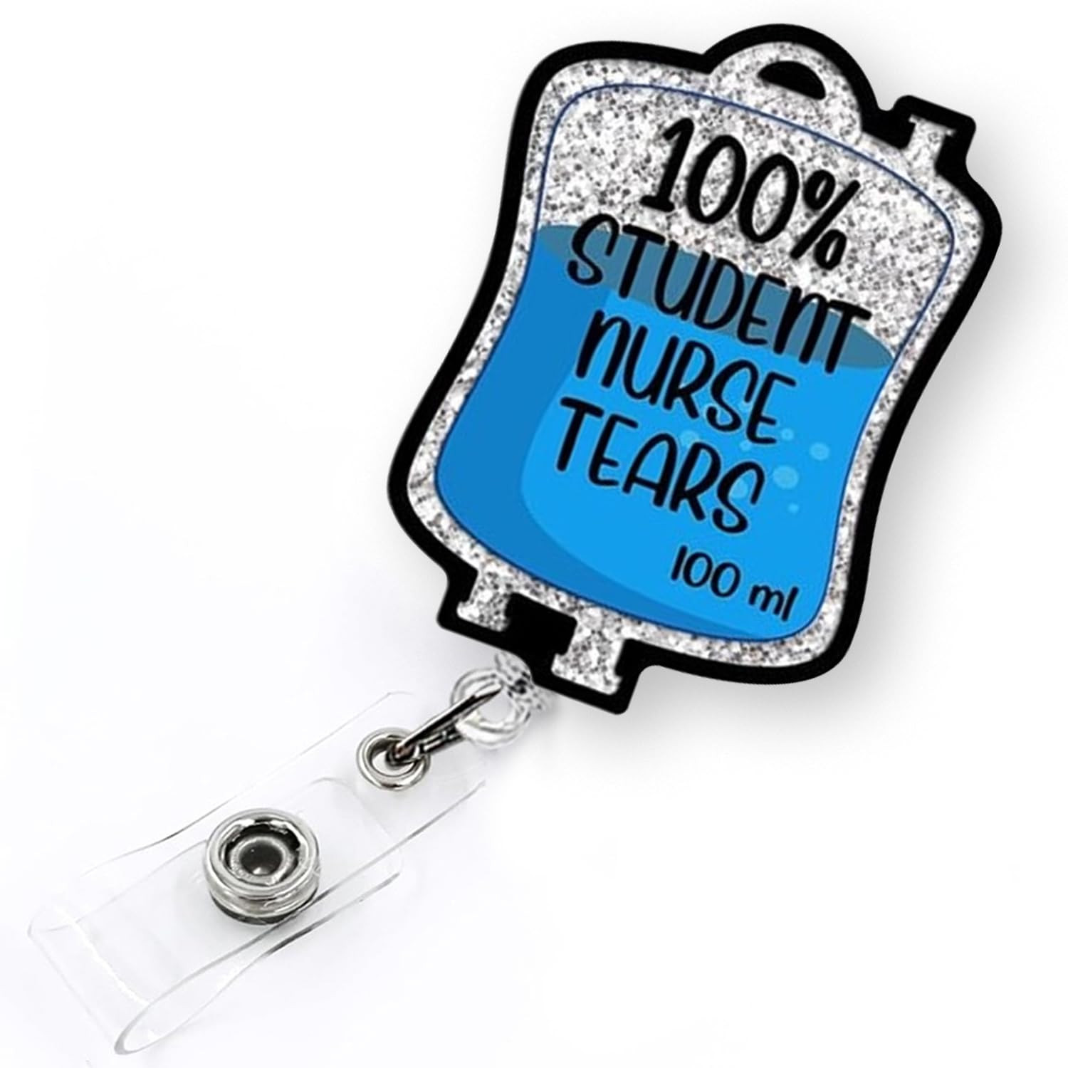 100% Student Nurse Tears Funny Badge Reel Retractable for Nurse Nursing School Student | Funny Nu... | Amazon (US)