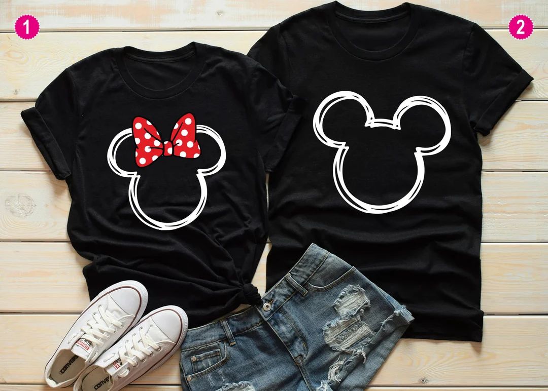 Mickey-minnie Mouse Shirt Disneyworld Group Shirt Disney - Etsy | Etsy (US)