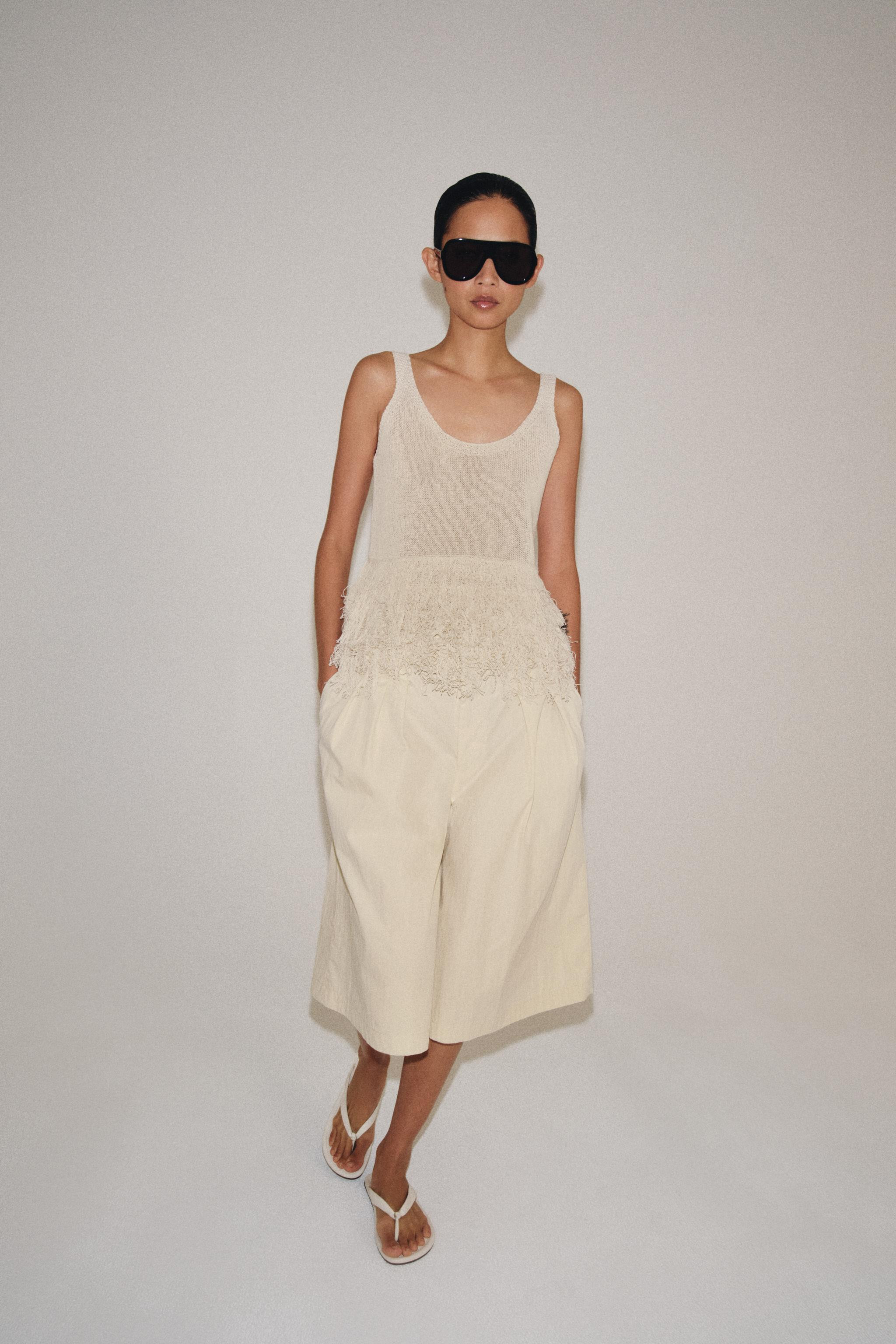 FRINGED KNIT TOP | Zara UK