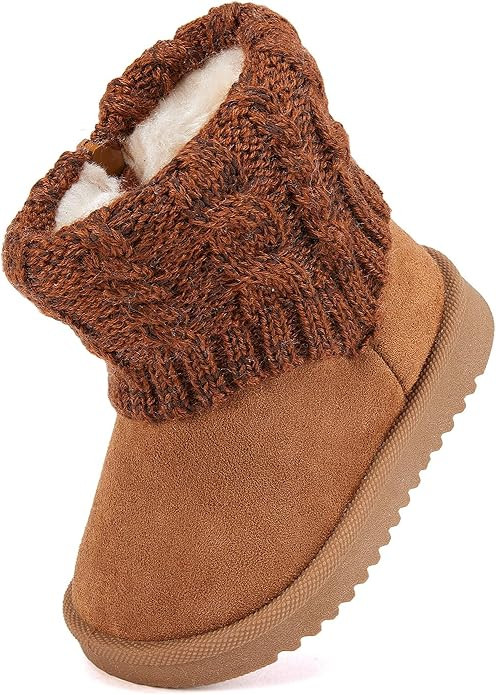 BMCiTYBM Baby Snow Boots Infant Boy Girl Winter Boots Nonslip Lightweight Outdoor Warm Shoes for ... | Amazon (US)